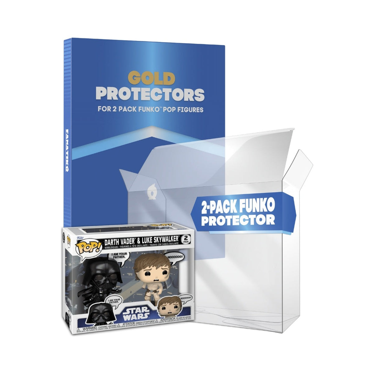 GOLD SERIES™ 2-Pack Funko Pop!® Protectors