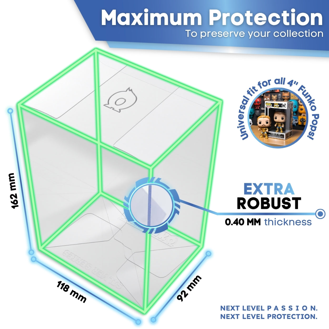 SILVER SERIES™ 4" Funko Pop!® Glossy Protectors